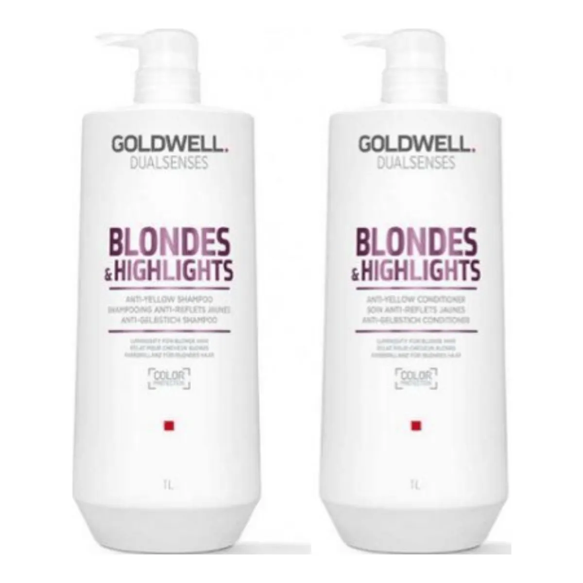 Goldwell Dualsenses Blondes and Highlights 1 Litre Shampoo and Conditioner Bundle