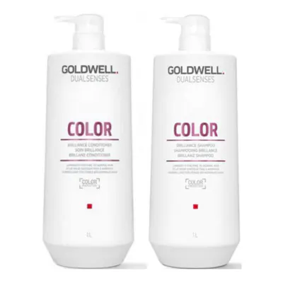 Goldwell Dualsenses Color 1 Litre Shampoo and Conditioner Bundle