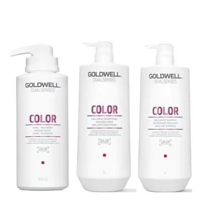 Goldwell Dualsenses Color Brilliance Big Bottle Trio Bundle