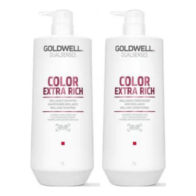 Goldwell Dualsenses Color Extra Rich 1 Litre Shampoo and Conditioner Bundle