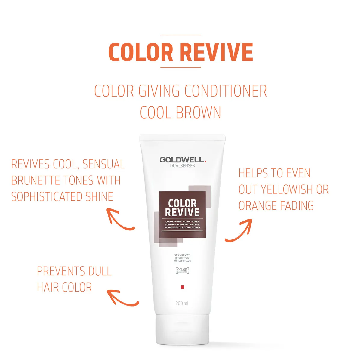 Goldwell Dualsenses Color Revive Conditioner - Cool Brown 200ml, view 3