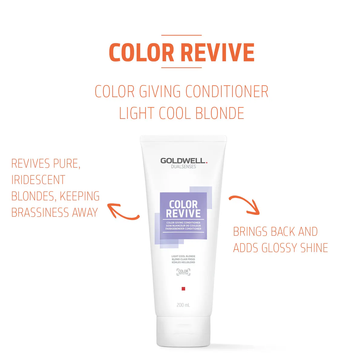 Goldwell Dualsenses Color Revive Conditioner - Light Cool Blonde 200ml, view 3