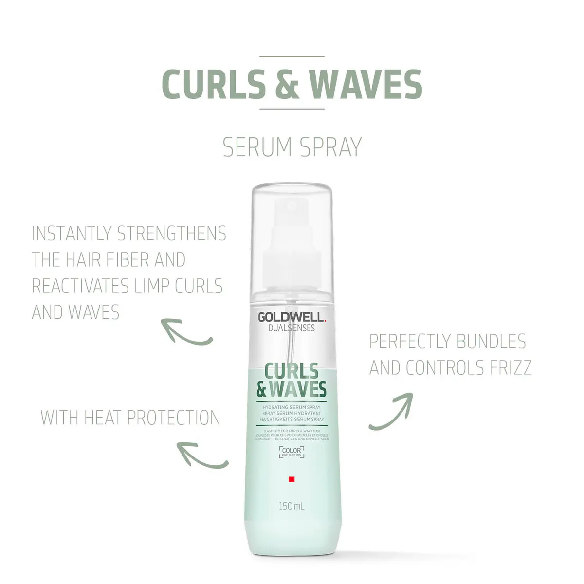 Goldwell Dualsenses Curls & Waves Hydrating Serum Spray 150ml, view 3