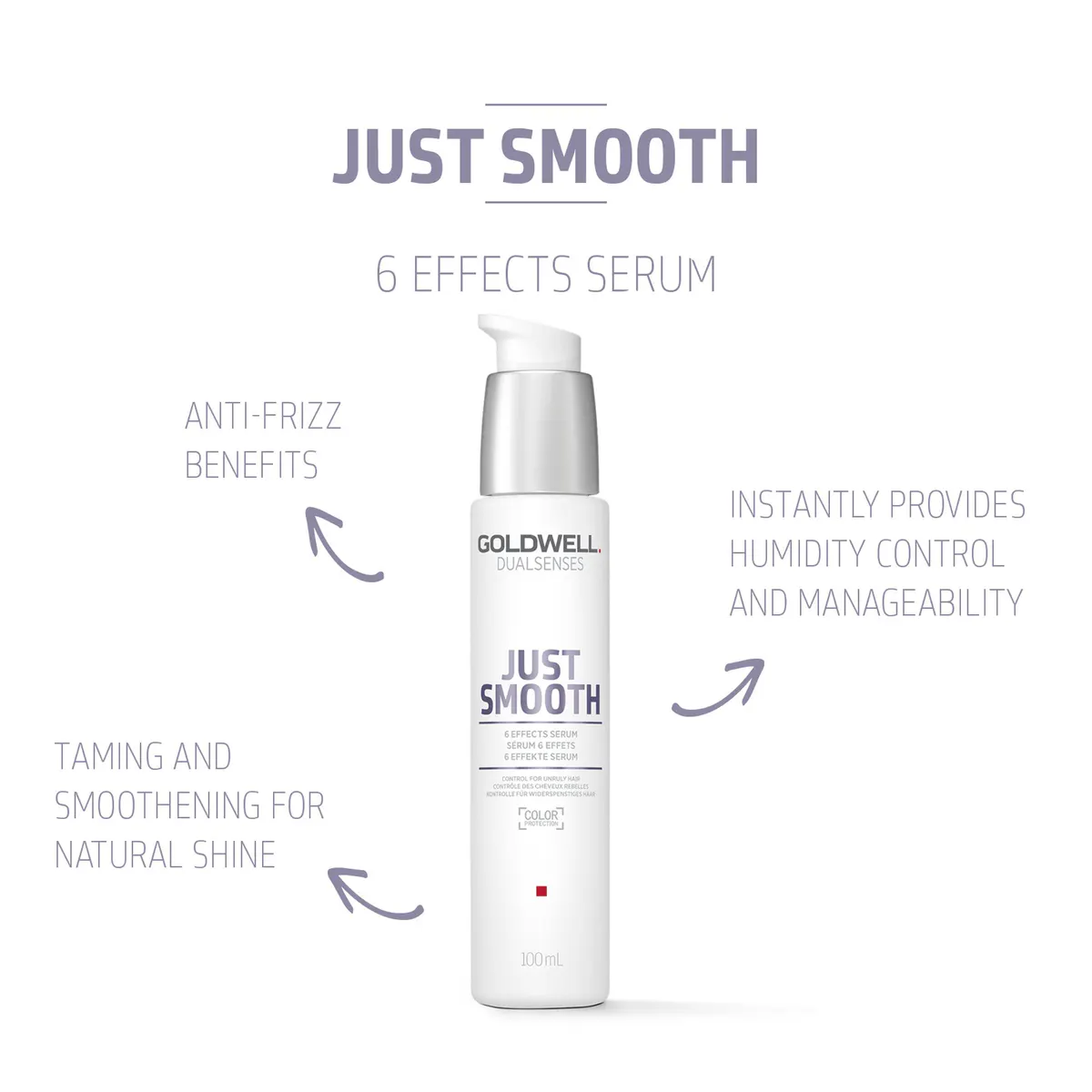 Goldwell Dualsenses Just Smooth 6 Effects Serum 100ml, view 3