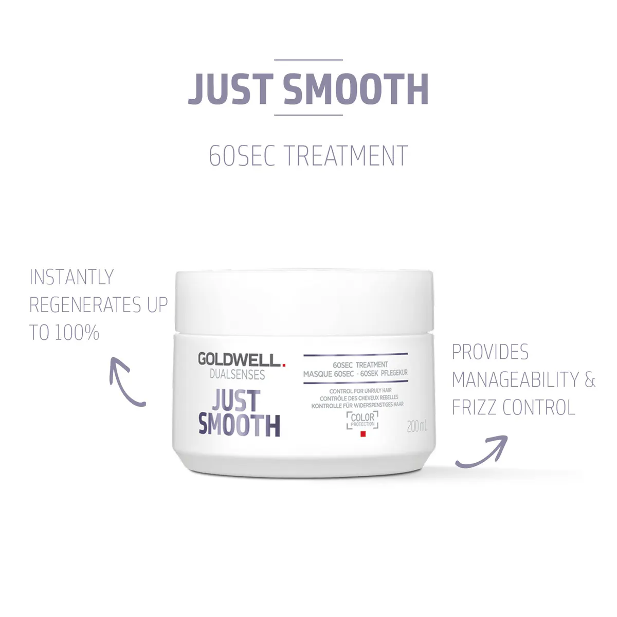 Goldwell Dualsenses Just Smooth 60 Second Treatment 200ml, view 3