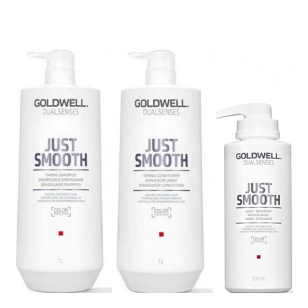 Goldwell Dualsenses Just Smooth Big Bottle Trio Bundle