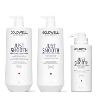 Goldwell Dualsenses Just Smooth Big Bottle Trio Bundle