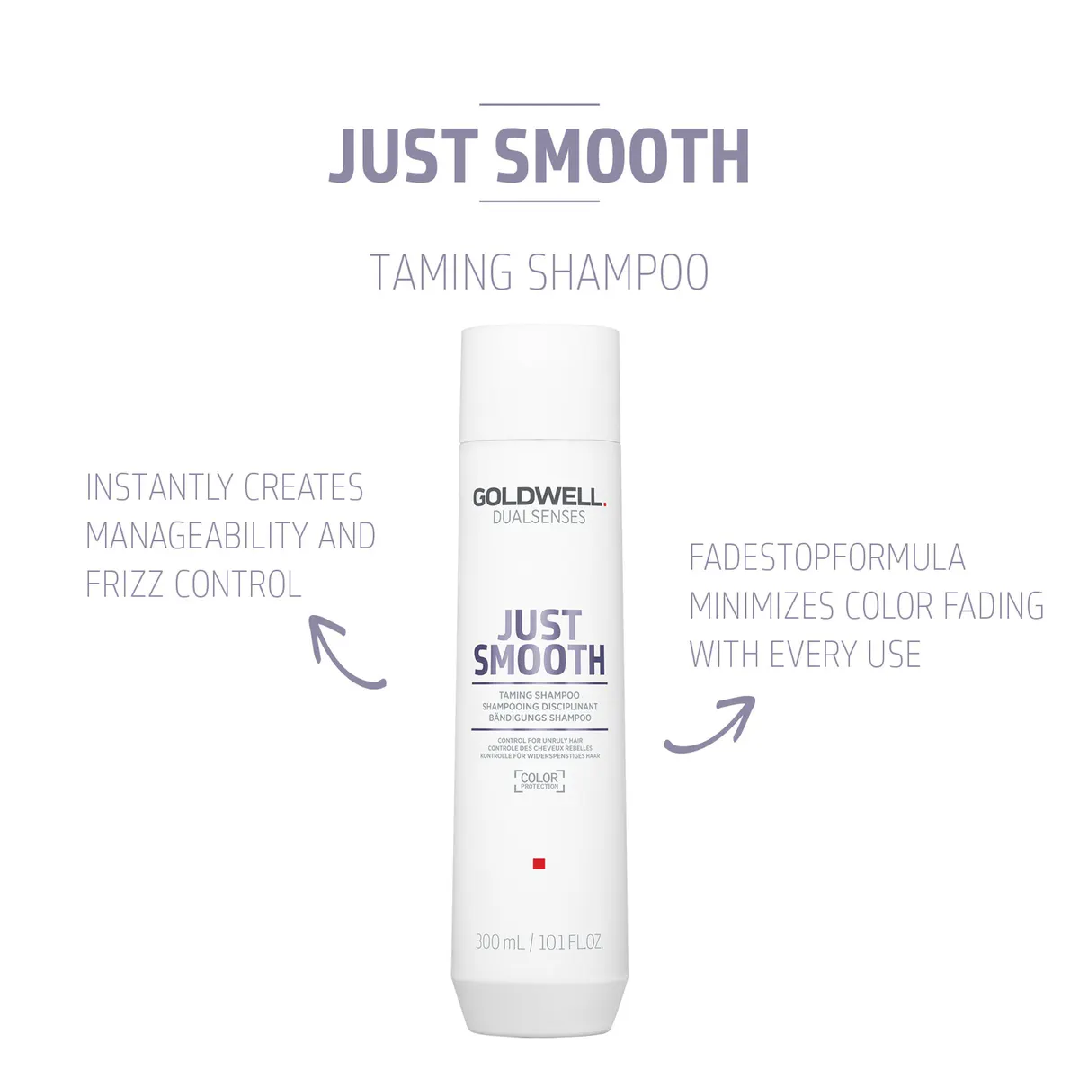 Goldwell Dualsenses Just Smooth Taming Shampoo 300ml, view 3