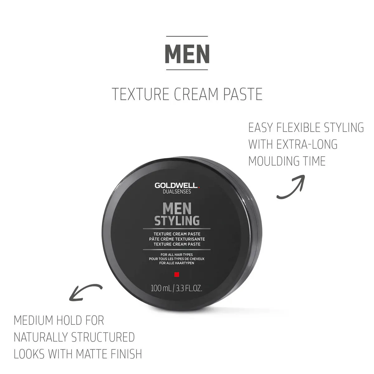 Goldwell Dualsenses Men Texture Cream Paste 100ml, view 5