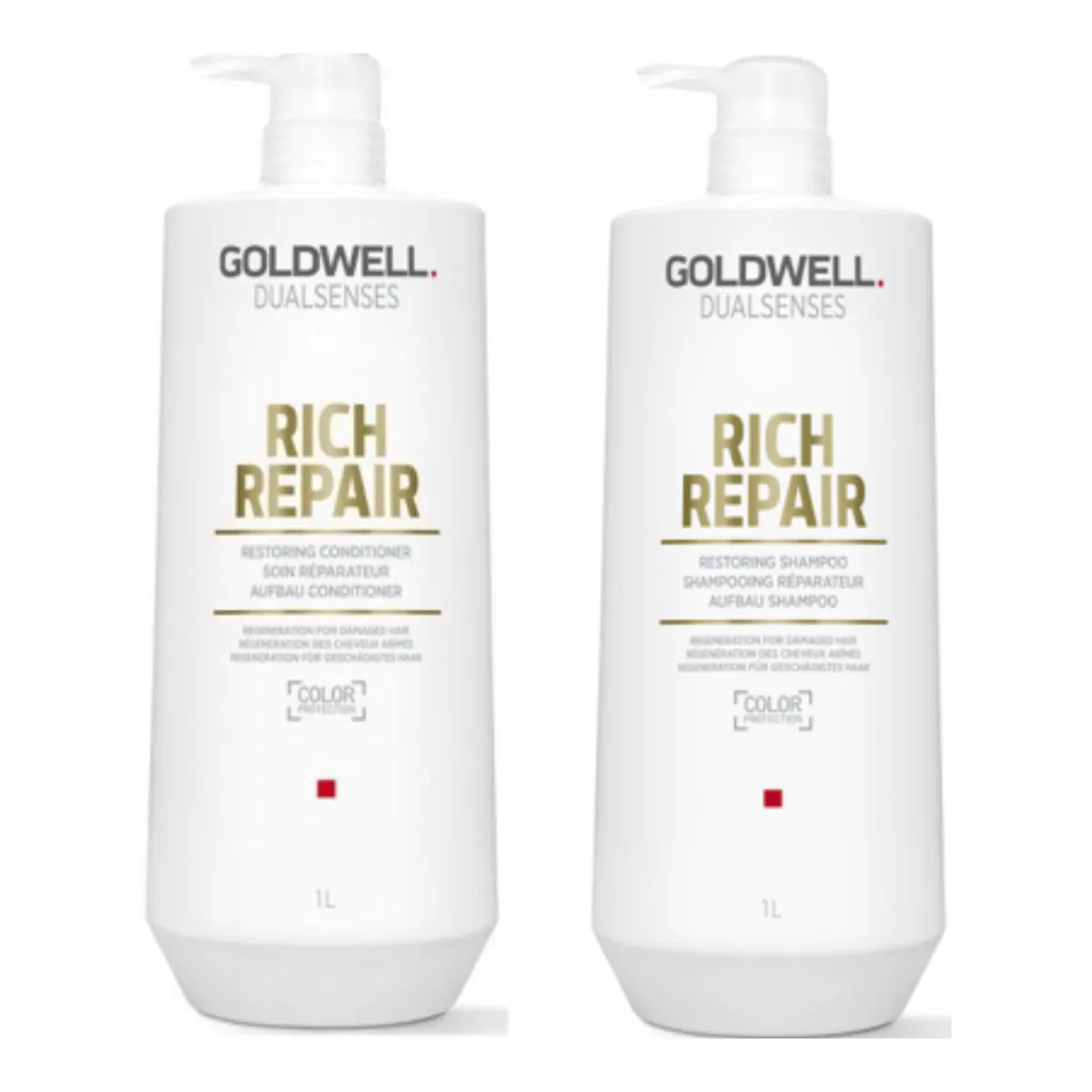 Goldwell Dualsenses Rich Repair 1 Litre Shampoo and Conditioner Bundle