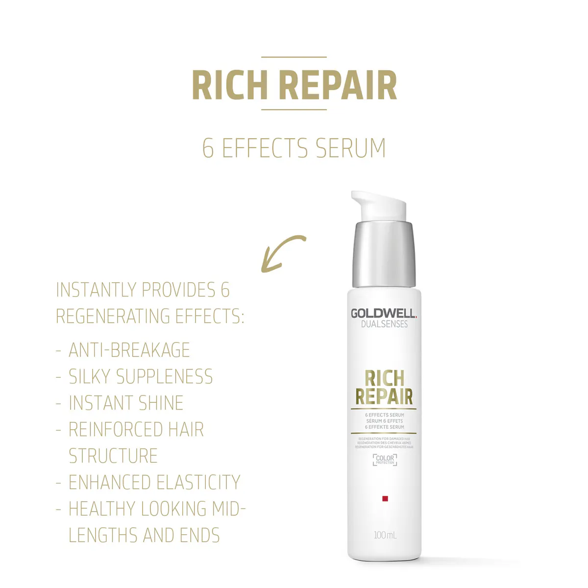 Goldwell Dualsenses Rich Repair 6 Effects Serum 100ml, view 3