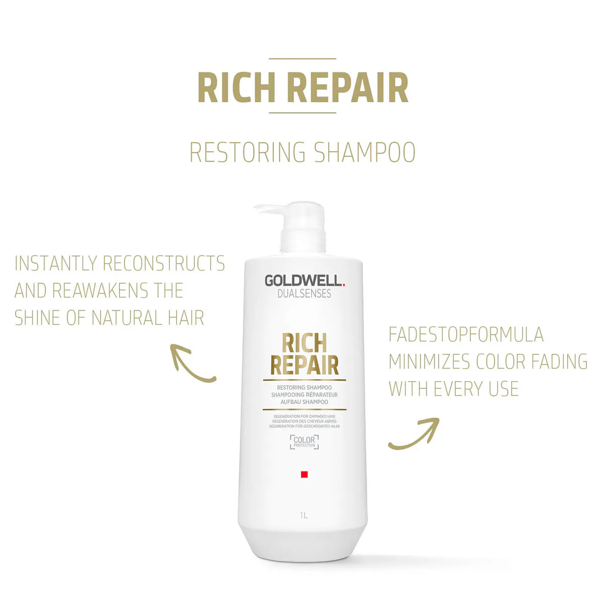 Goldwell Dualsenses Rich Repair Restoring Shampoo 1000ml, view 3