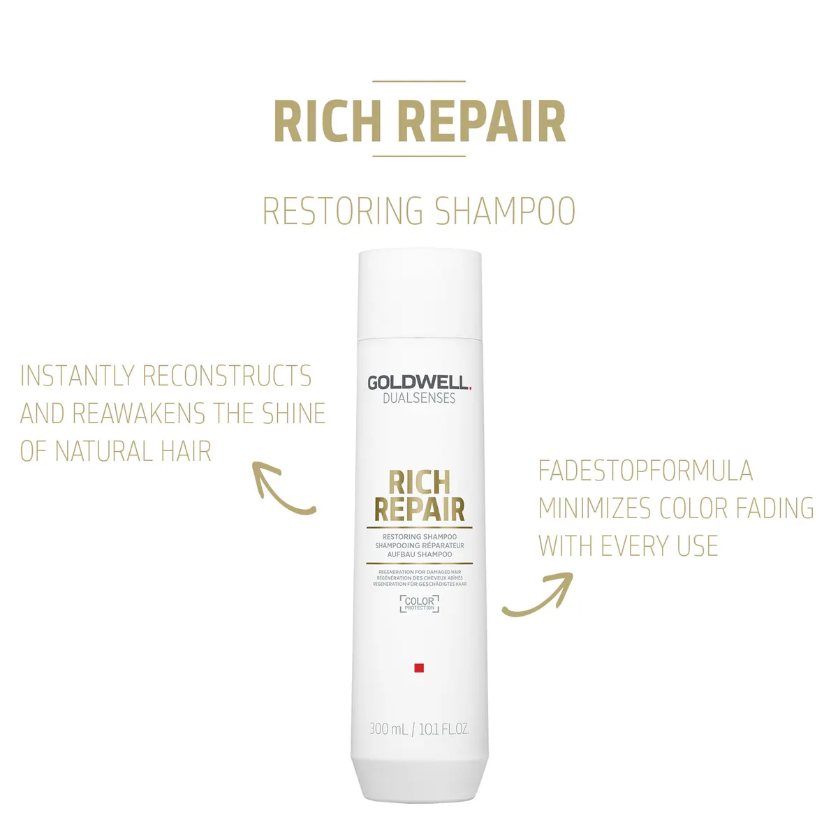 Goldwell Dualsenses Rich Repair Restoring Shampoo 300ml, view 5