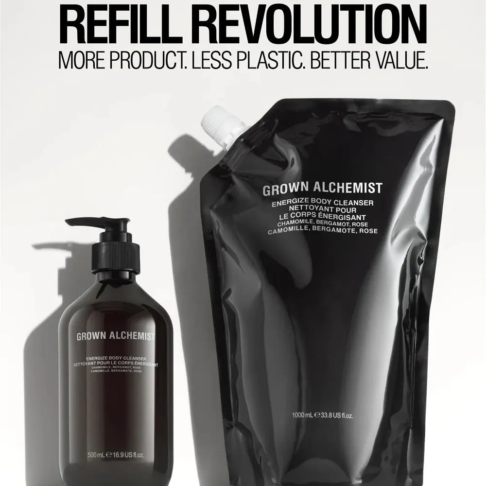 Grown Alchemist Energize Body Cleanser 1000ml Refill Pouch, view 3