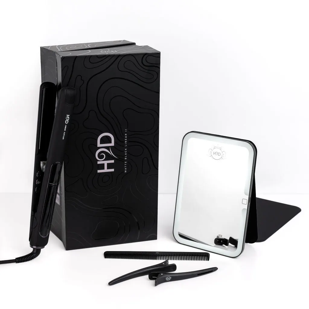 H2D Linear 11 Matt Black Hair Straightener, view 3