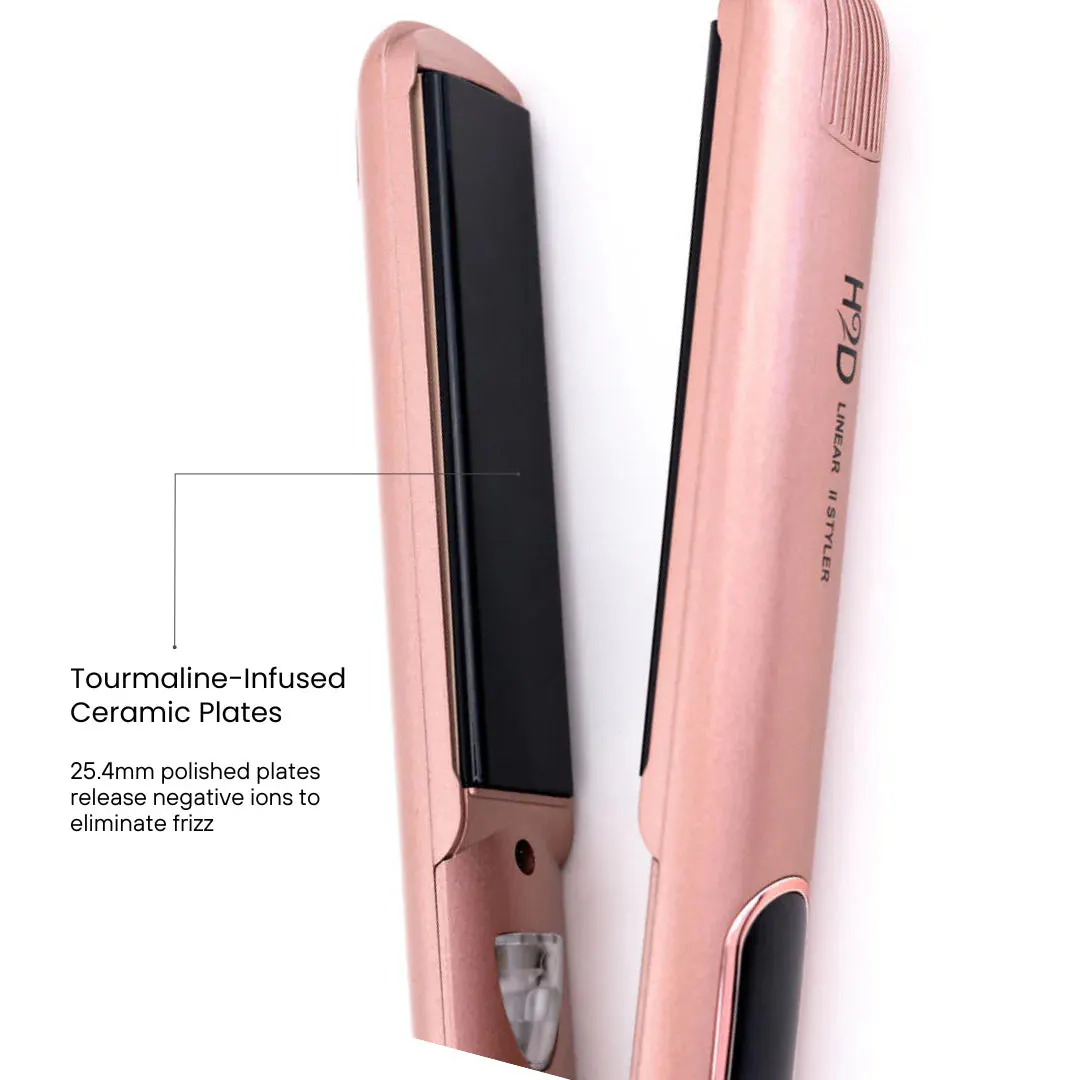 H2D Linear 11 Rose Gold Special Edition Hair Straightener, view 4