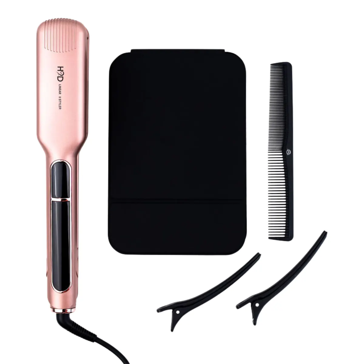 H2D Linear 11 Rose Gold Wide Hair Straightener, view 2