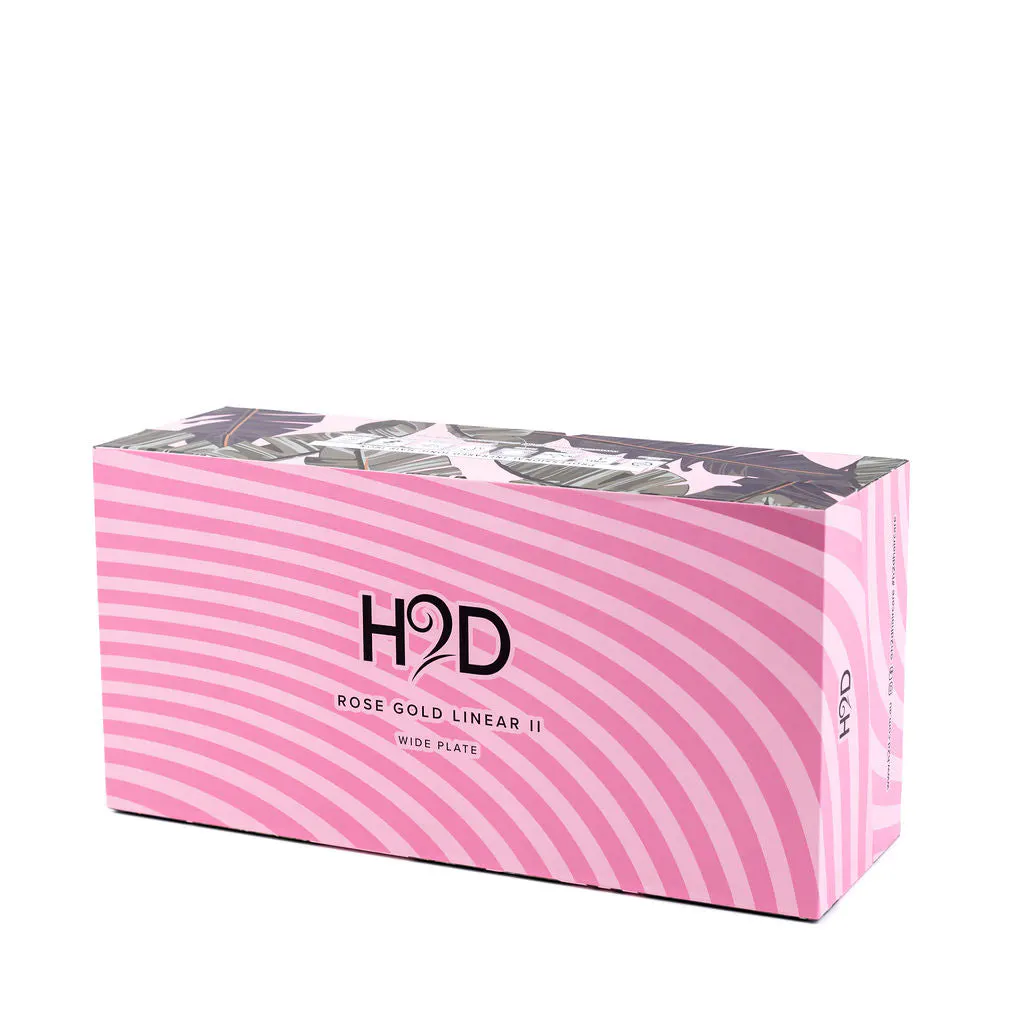 H2D Linear 11 Rose Gold Wide Hair Straightener, view 7