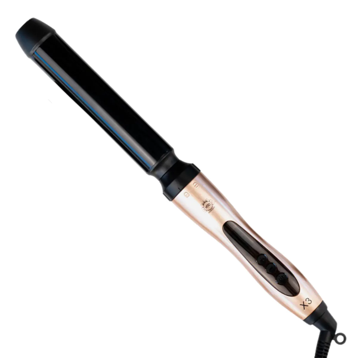 H2D Rose Gold X3 Professional Curling Wand