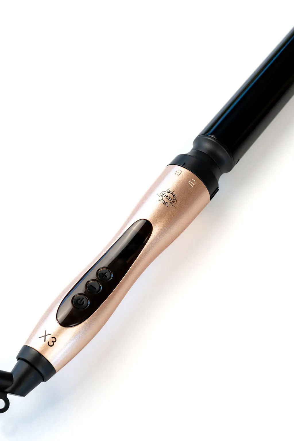 H2D Rose Gold X3 Professional Curling Wand, view 4