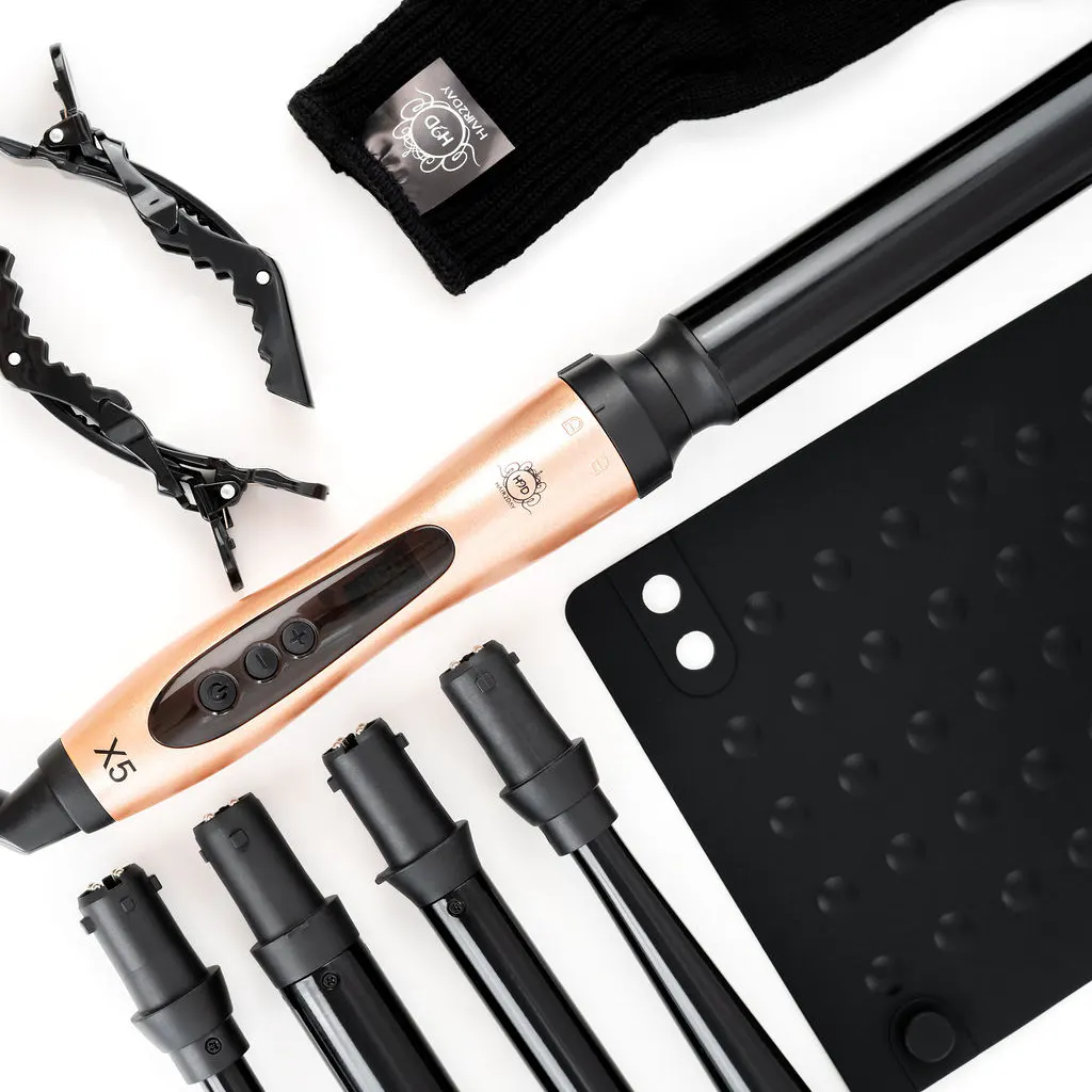 H2D Rose Gold X5 Professional Curling Wand, view 3