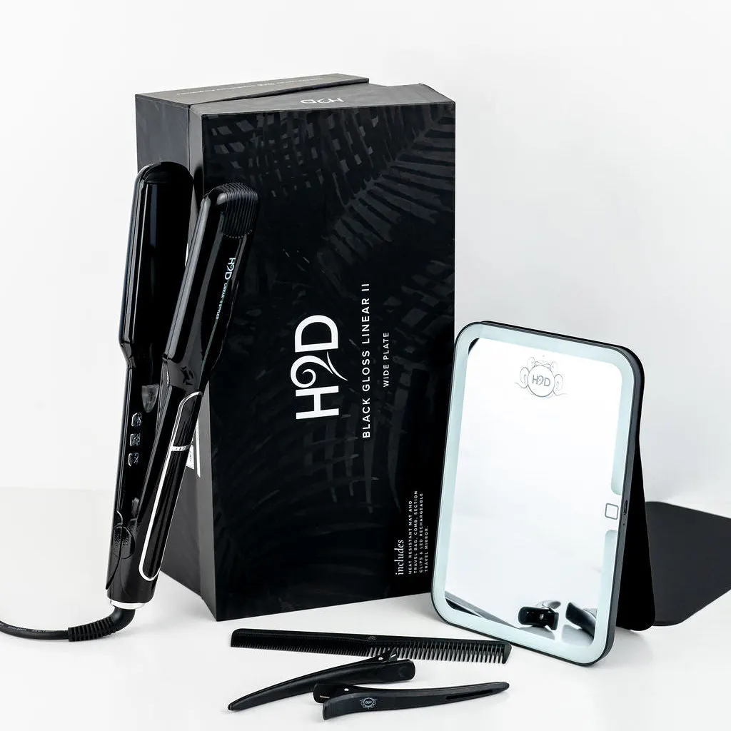 H2D Linear 11 Wide Plate Infra Red Hair Straightener, view 3