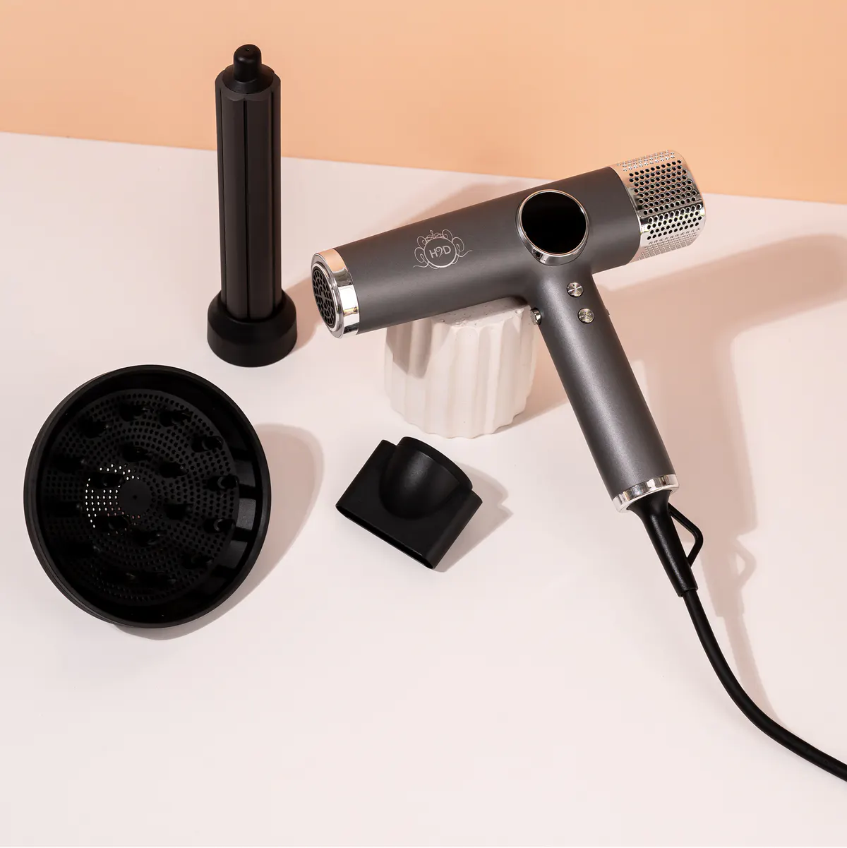 H2D Xtreme Four In One Hair Dryer + Styler - Space Grey, view 4