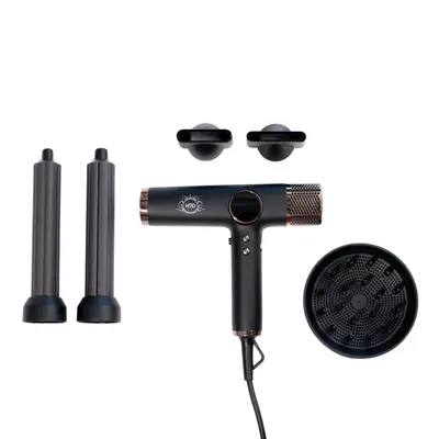 H2D Xtreme Four In One Hair Dryer + Styler - Black