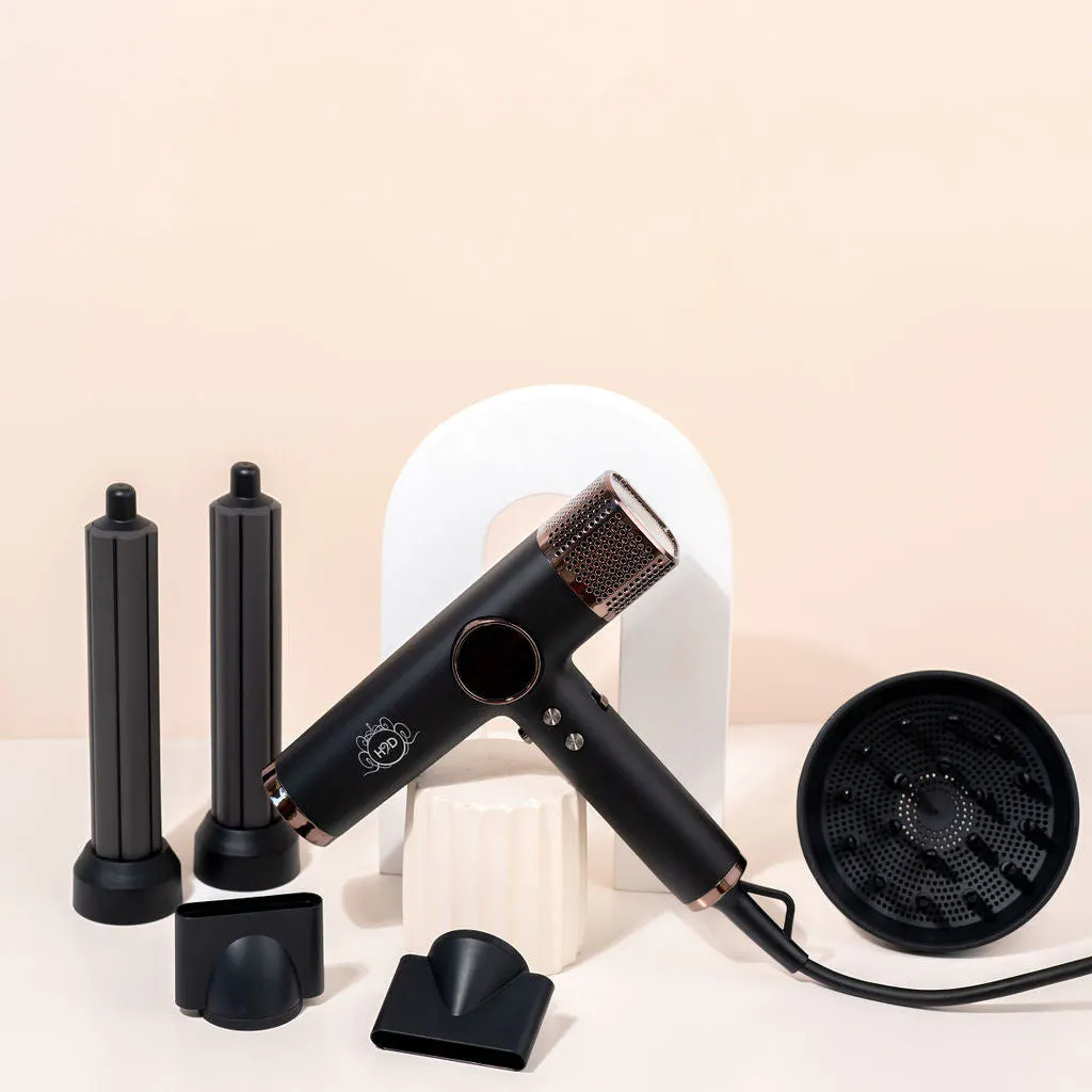 H2D Xtreme Four In One Hair Dryer + Styler - Black, view 4