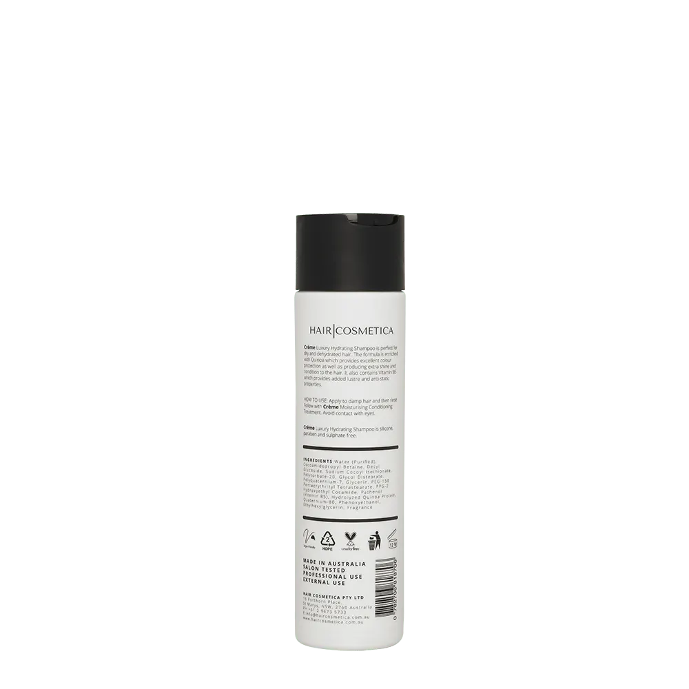Hair Cosmetica Crème Luxury Hydrating Shampoo 250ml, view 2