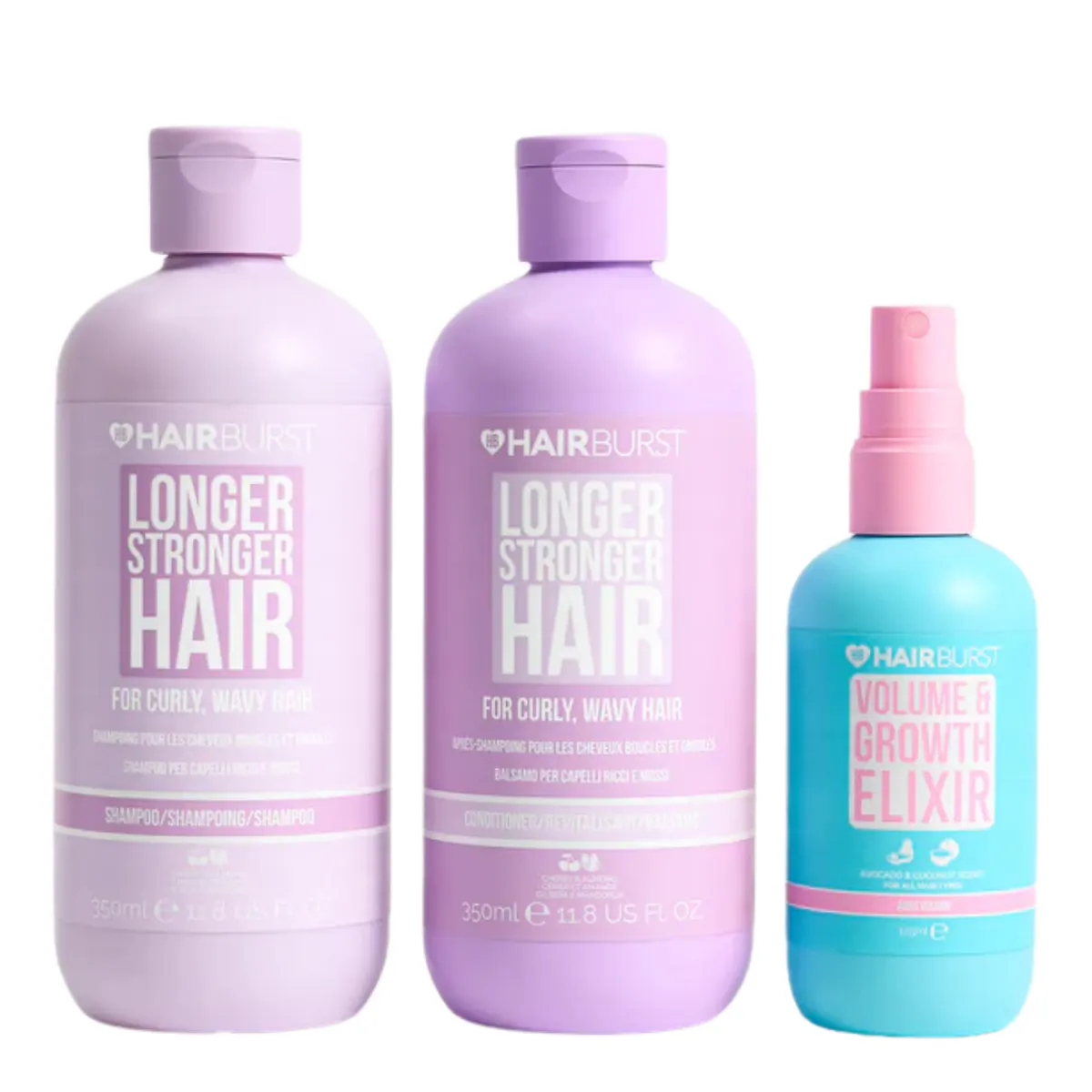 Hairburst Curly & Wavy Hair Trio Bundle