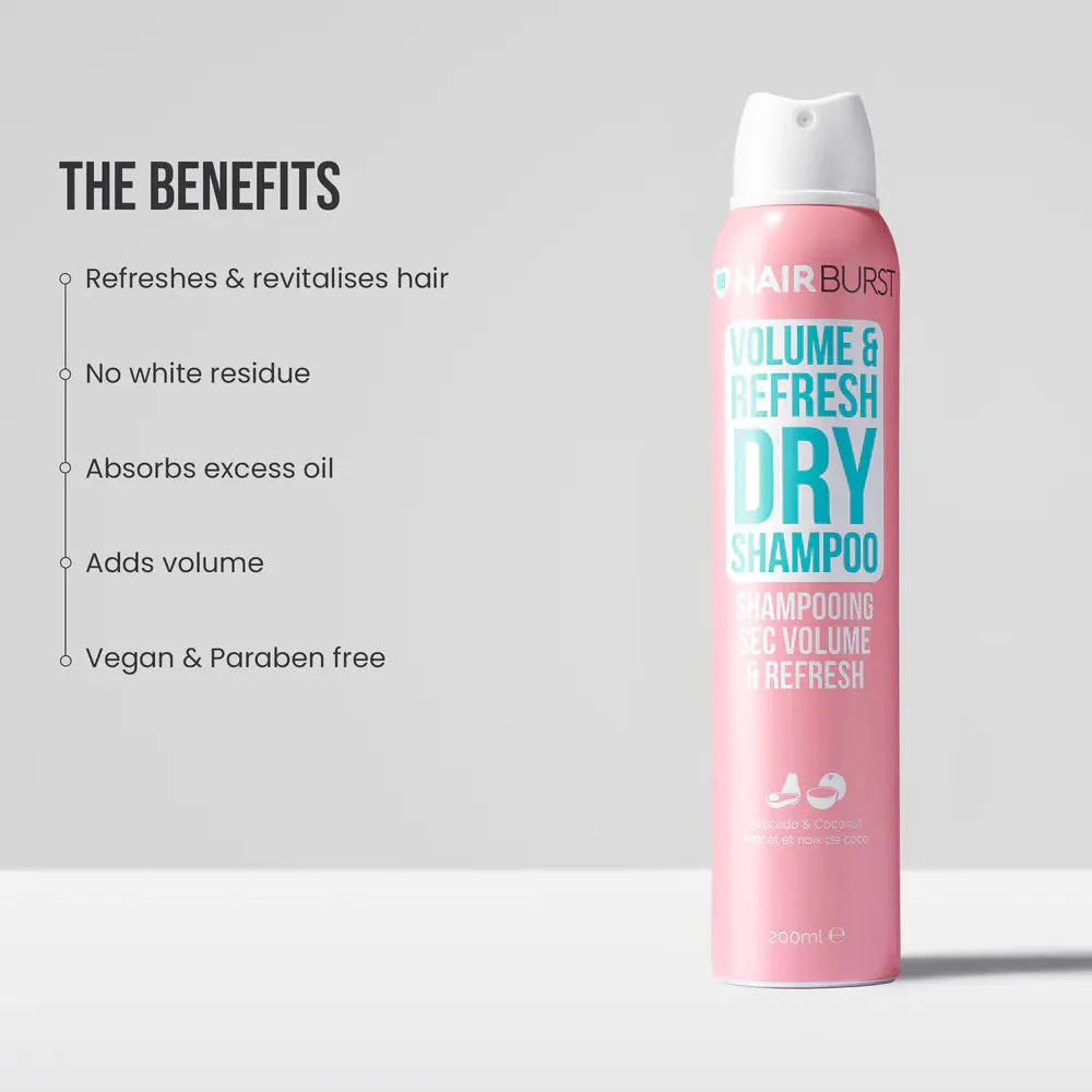 Hairburst Volume & Refresh Dry Shampoo 200ml, view 4