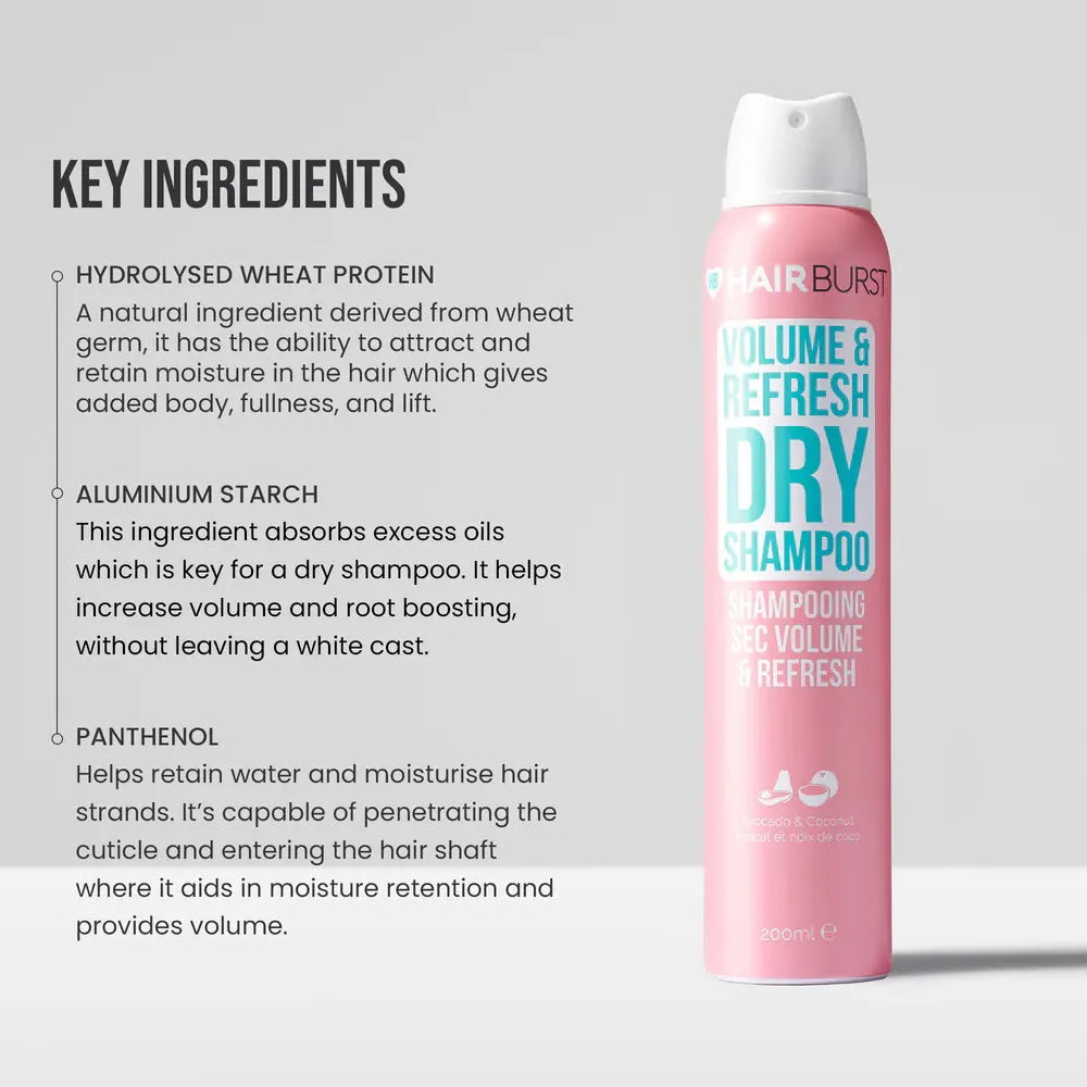 Hairburst Volume & Refresh Dry Shampoo 200ml, view 5