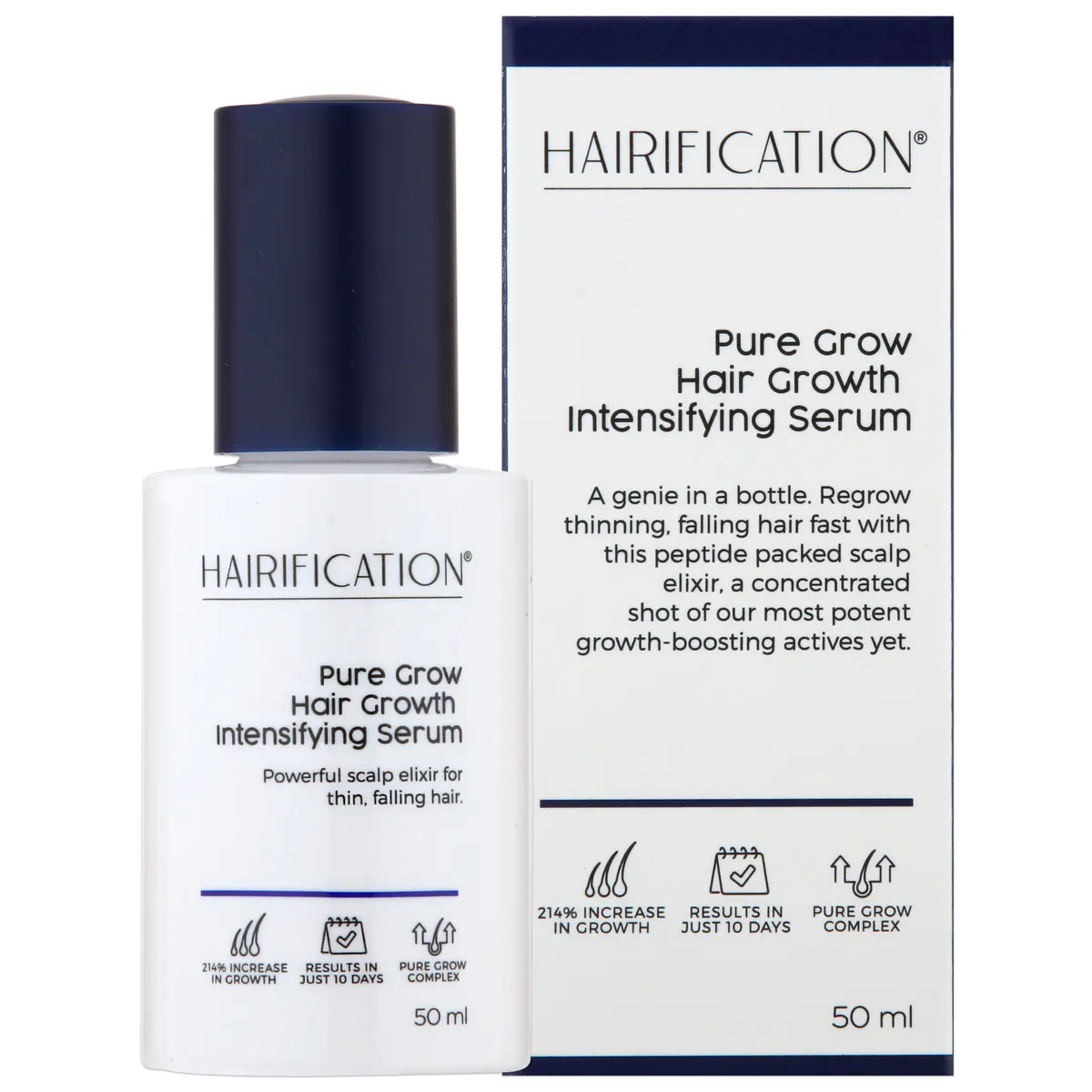 Hairification Pure Grow Hair Growth Intensifying Serum 50ml, view 3