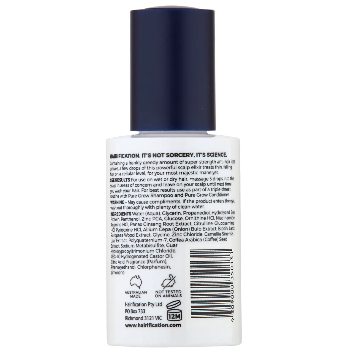 Hairification Pure Grow Hair Growth Intensifying Serum 50ml, view 4