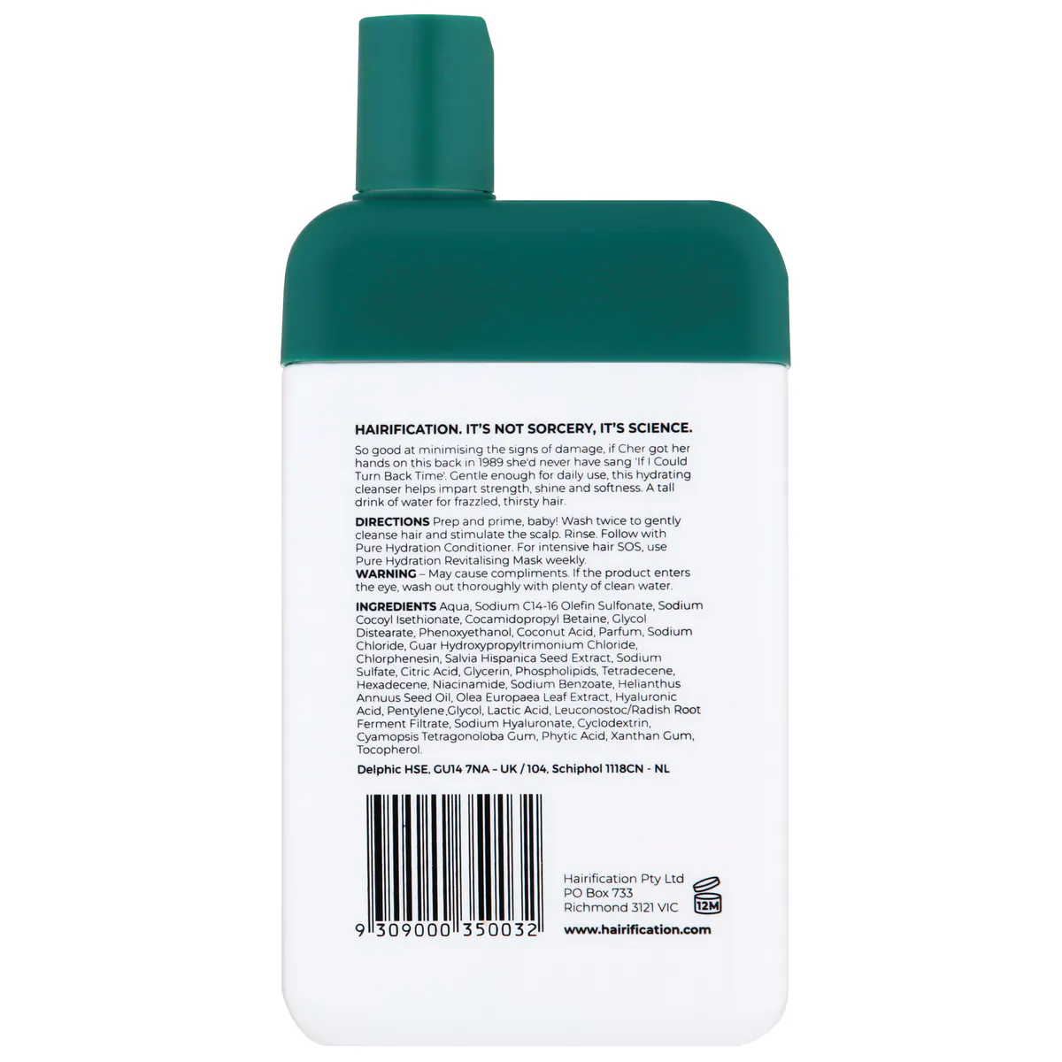 Hairification Pure Hydration Shampoo 300ml, view 6