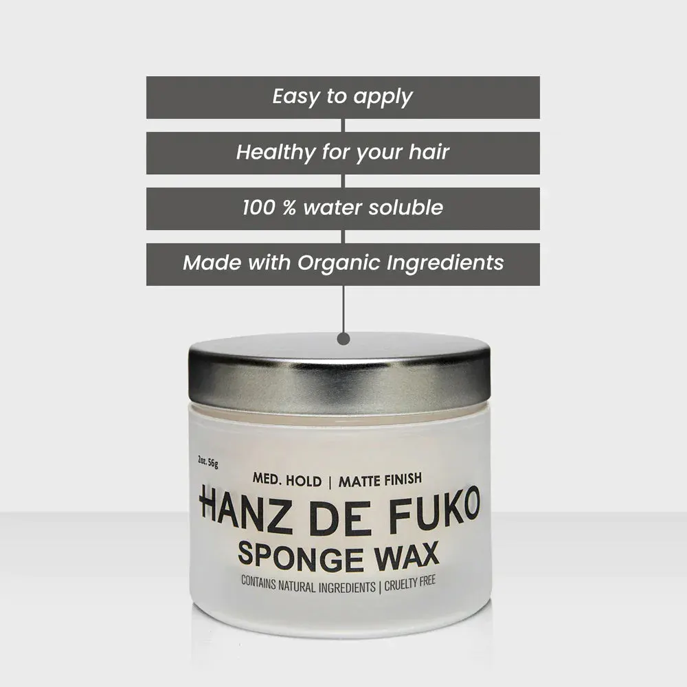 Hanz de Fuko Sponge Wax 56g, view 3