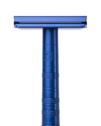 Henson Shaving AL13 DE Safety Razor Steel Blue