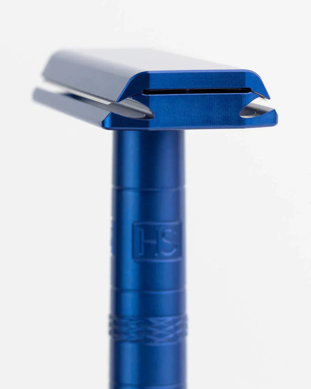 Henson Shaving AL13 DE Safety Razor Steel Blue, view 2
