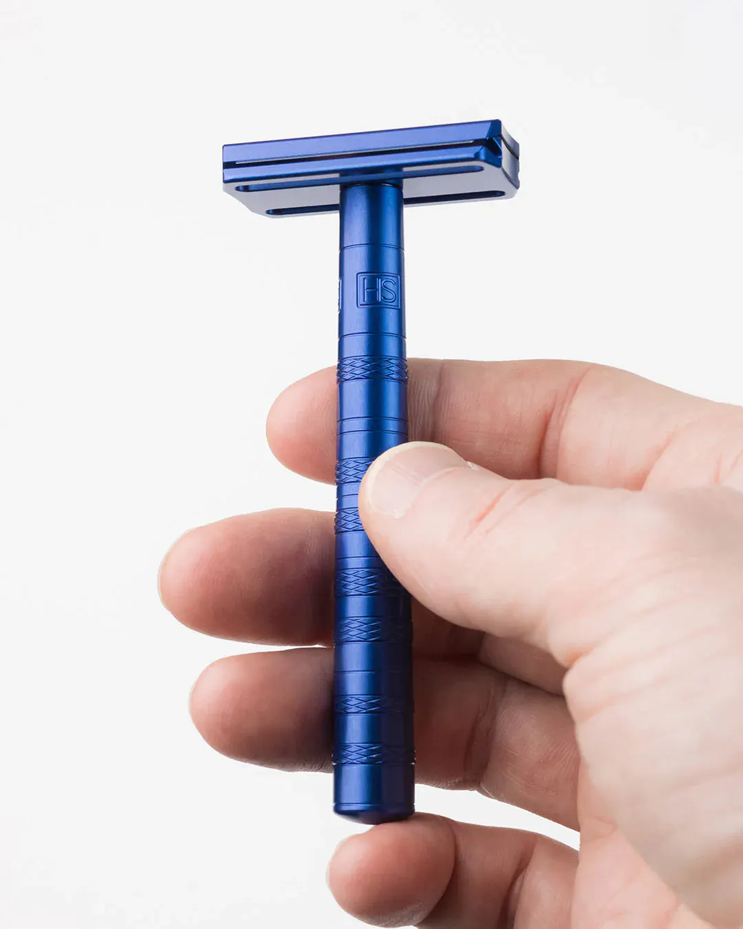 Henson Shaving AL13 DE Safety Razor Steel Blue, view 5