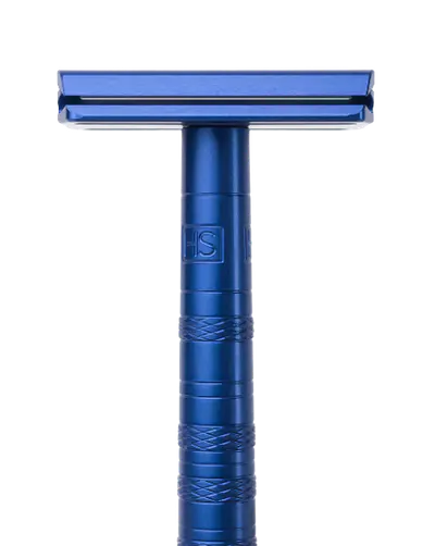 Henson Shaving AL13-M DE Safety Razor Steel Blue