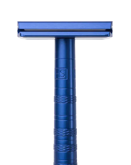 Henson Shaving AL13-M DE Safety Razor Steel Blue, view 6