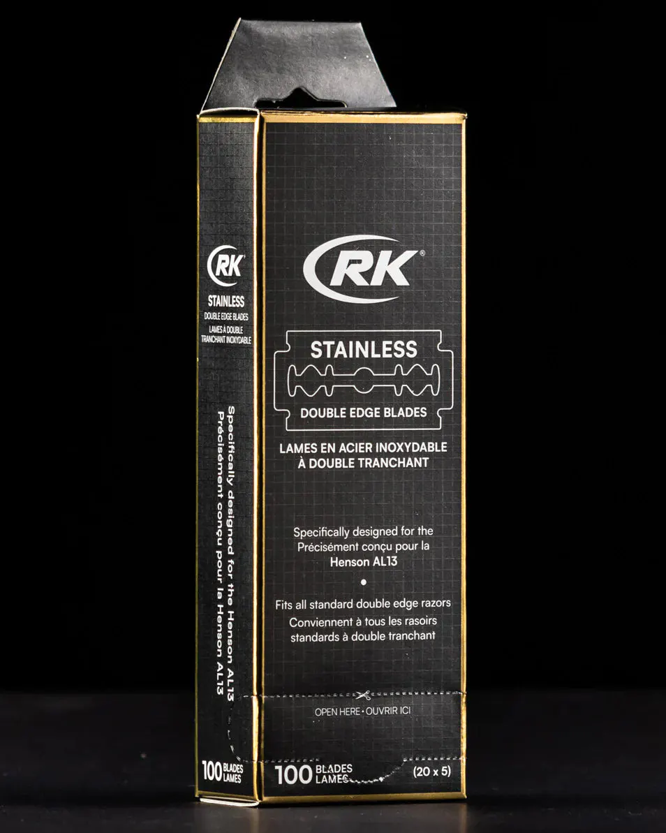 Henson Shaving RK Shaving Stainless Razor Blades (100), view 2