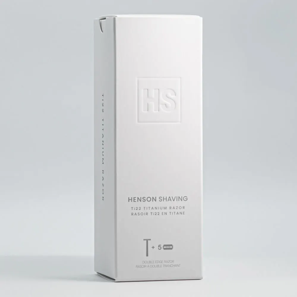 Henson Shaving Ti22 Medium DE Safety Razor Titanium, view 5
