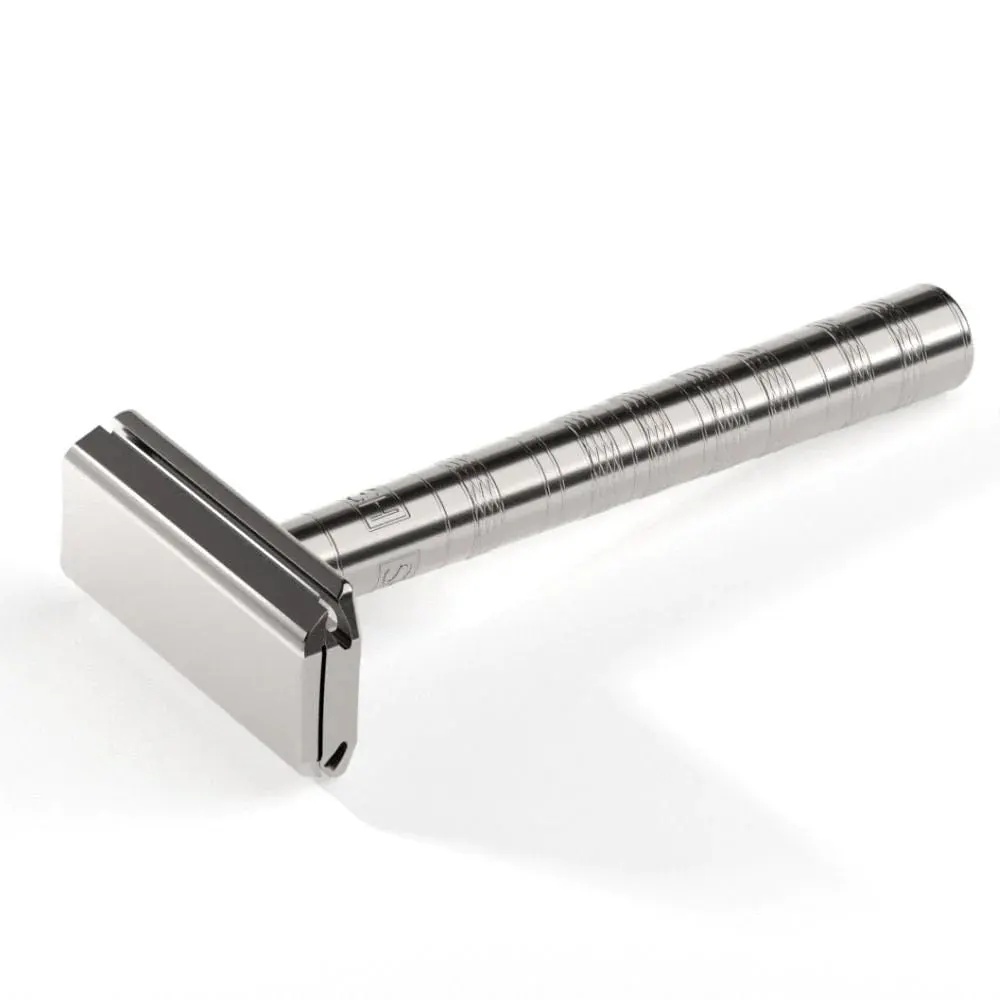 Henson Shaving Ti22 Mild DE Safety Razor Titanium, view 3