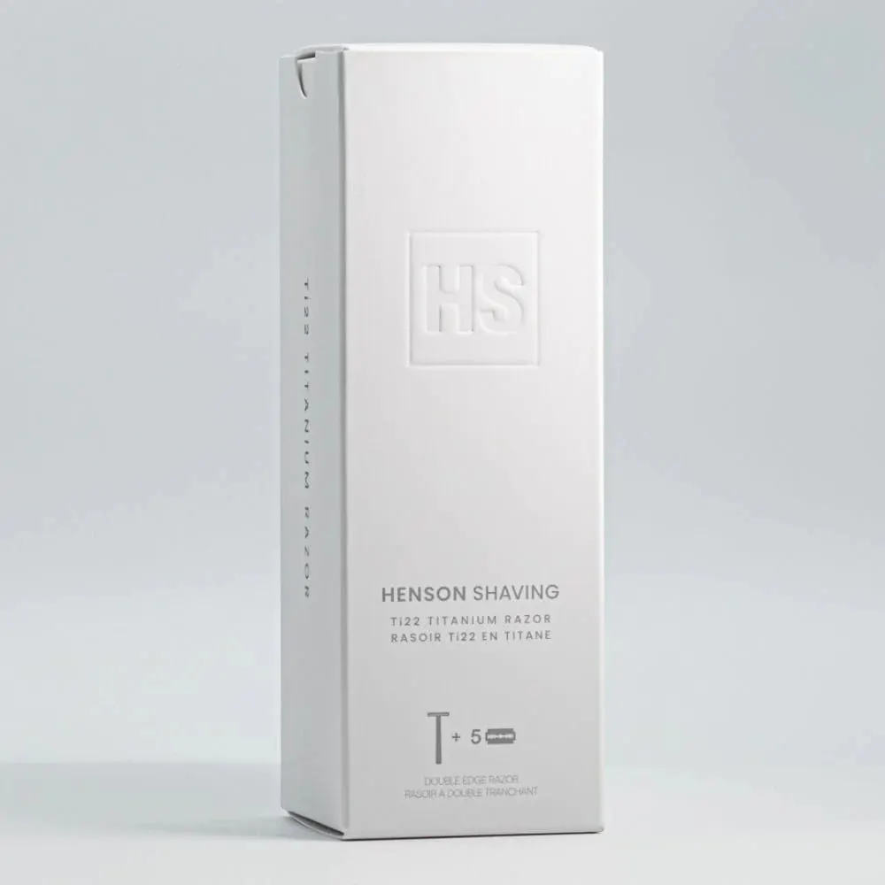 Henson Shaving Ti22 Mild DE Safety Razor Titanium, view 8