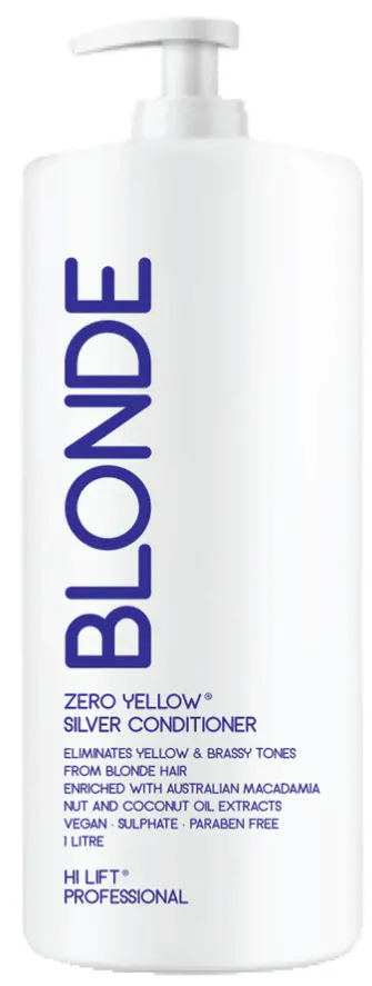 Hi Lift True Blonde Zero Yellow Pure Silver Conditioner 1000ml
