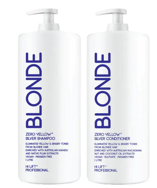 Hi Lift True Blonde Zero Yellow Pure Silver 1000ml Bundle