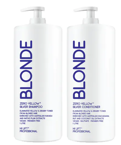 Hi Lift True Blonde Zero Yellow Pure Silver 1000ml Bundle