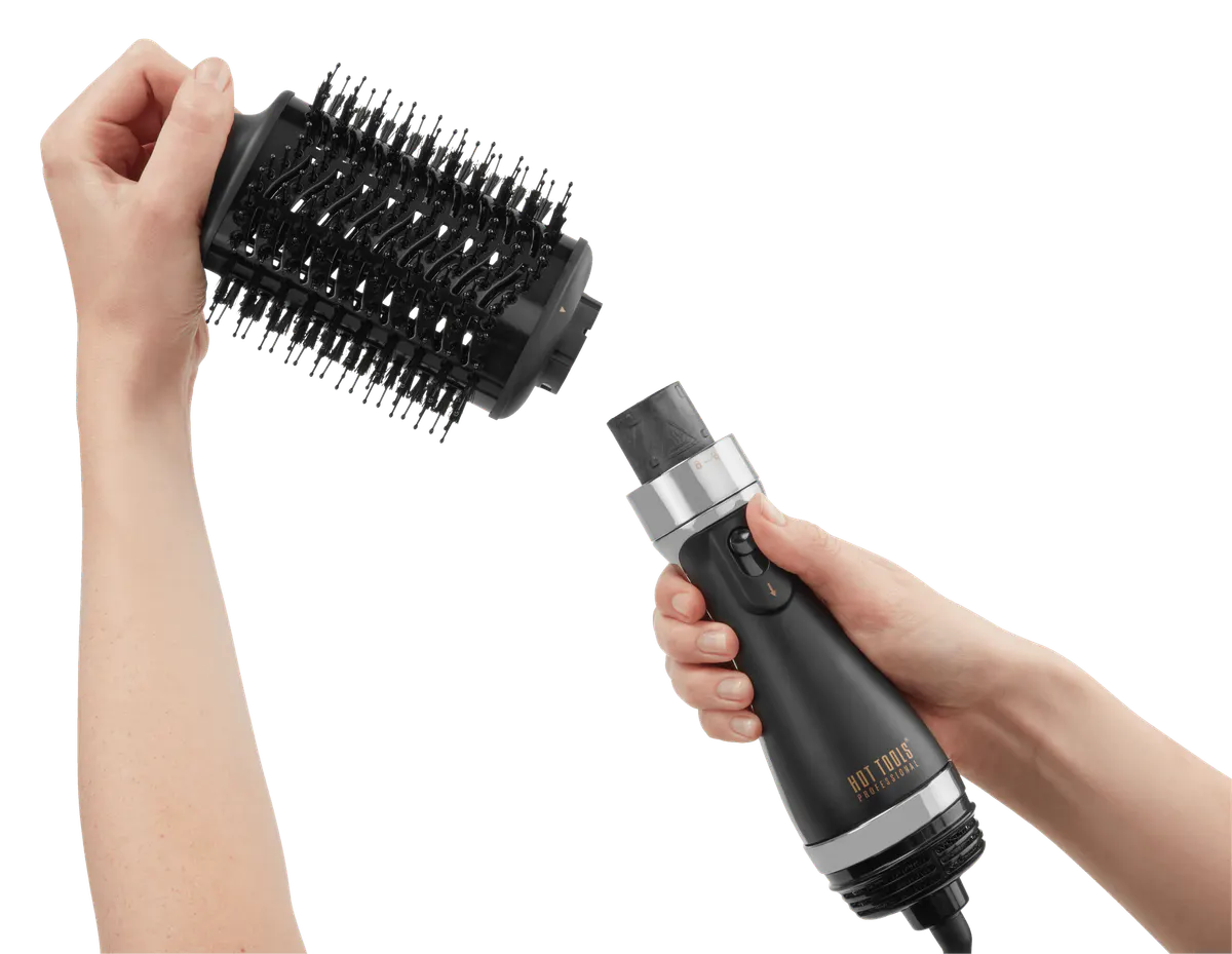 Hot Tools Volumiser One-Step Blowout Brush - Dual Detachable Attachments, view 4